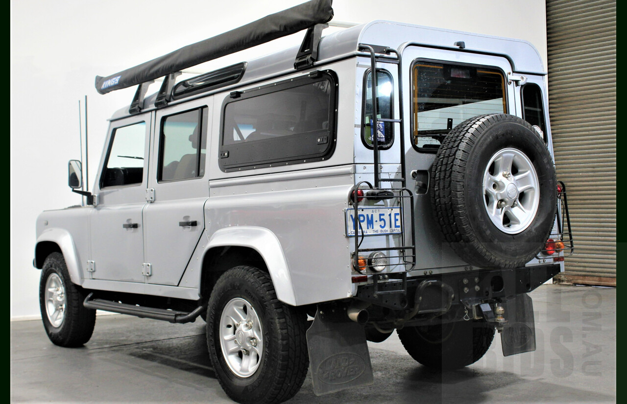 4/2009 Land Rover Defender 110 (4x4) MY09 4d Wagon Silver 2.4L Turbo Diesel