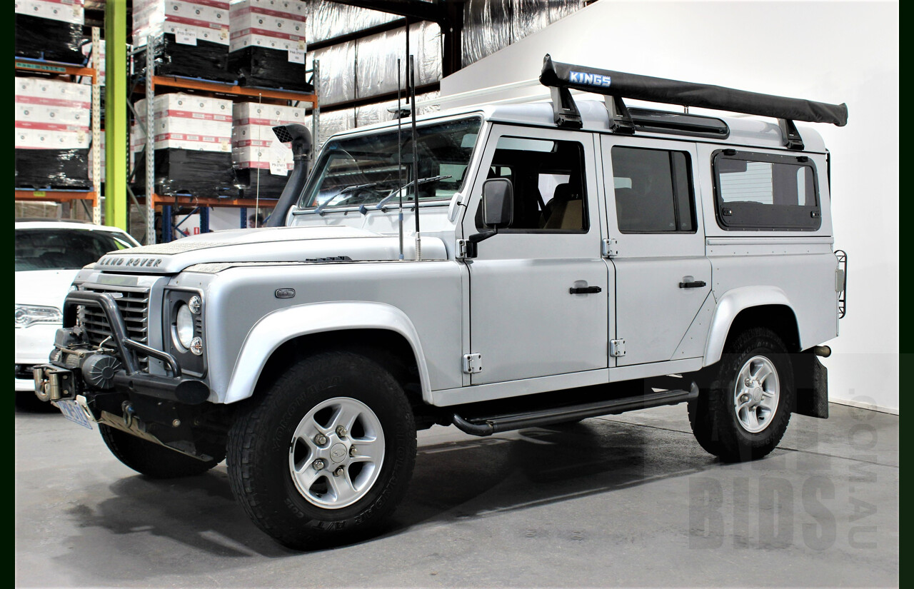 4/2009 Land Rover Defender 110 (4x4) MY09 4d Wagon Silver 2.4L Turbo Diesel