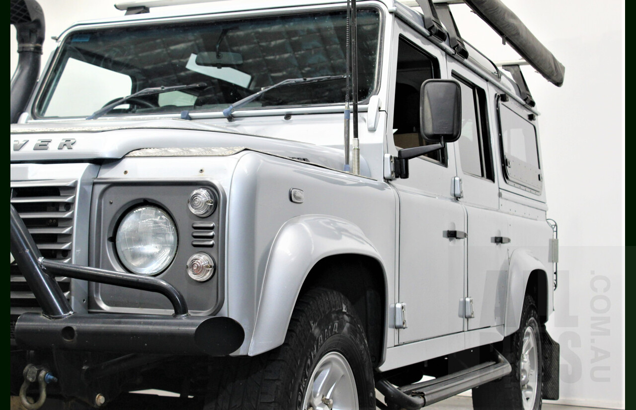4/2009 Land Rover Defender 110 (4x4) MY09 4d Wagon Silver 2.4L Turbo Diesel