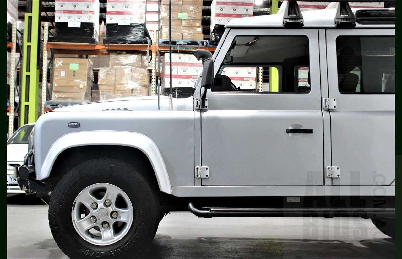 4/2009 Land Rover Defender 110 (4x4) MY09 4d Wagon Silver 2.4L Turbo Diesel