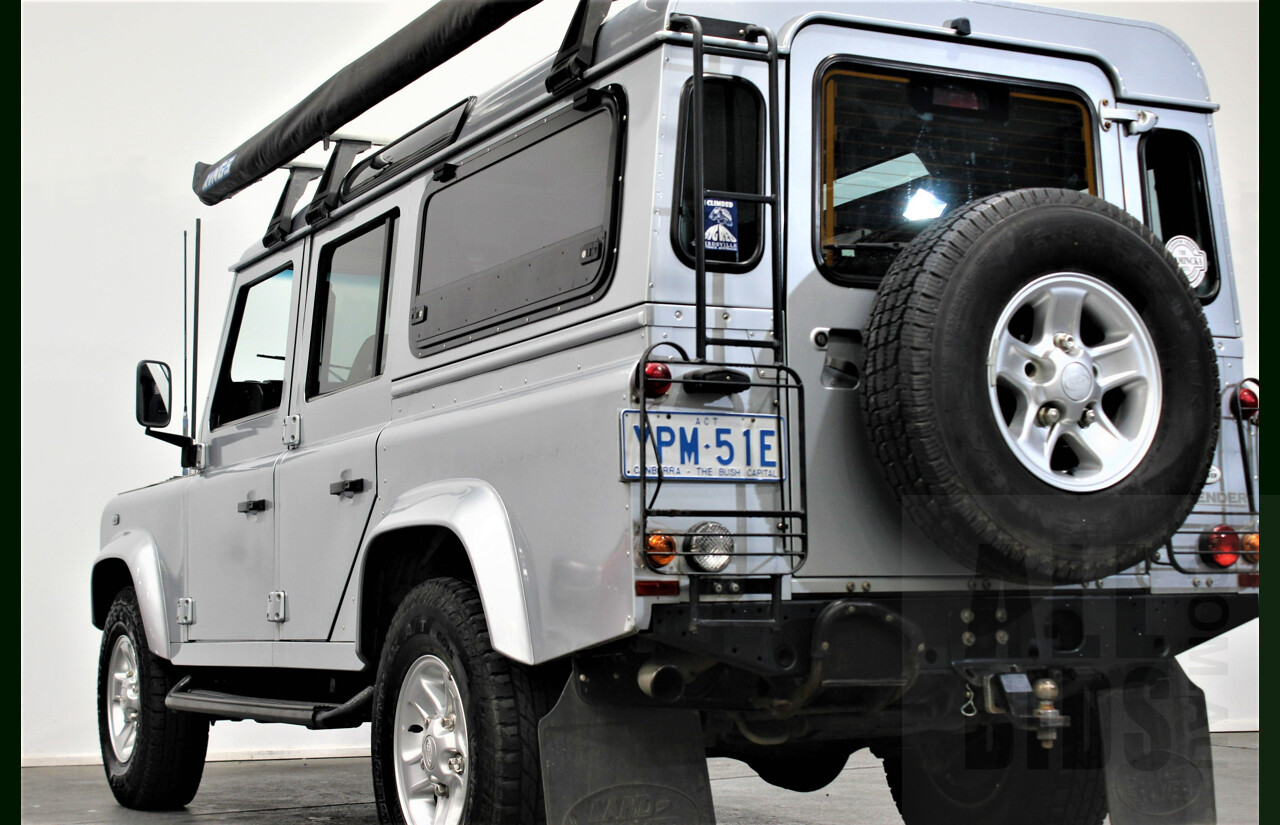 4/2009 Land Rover Defender 110 (4x4) MY09 4d Wagon Silver 2.4L Turbo Diesel
