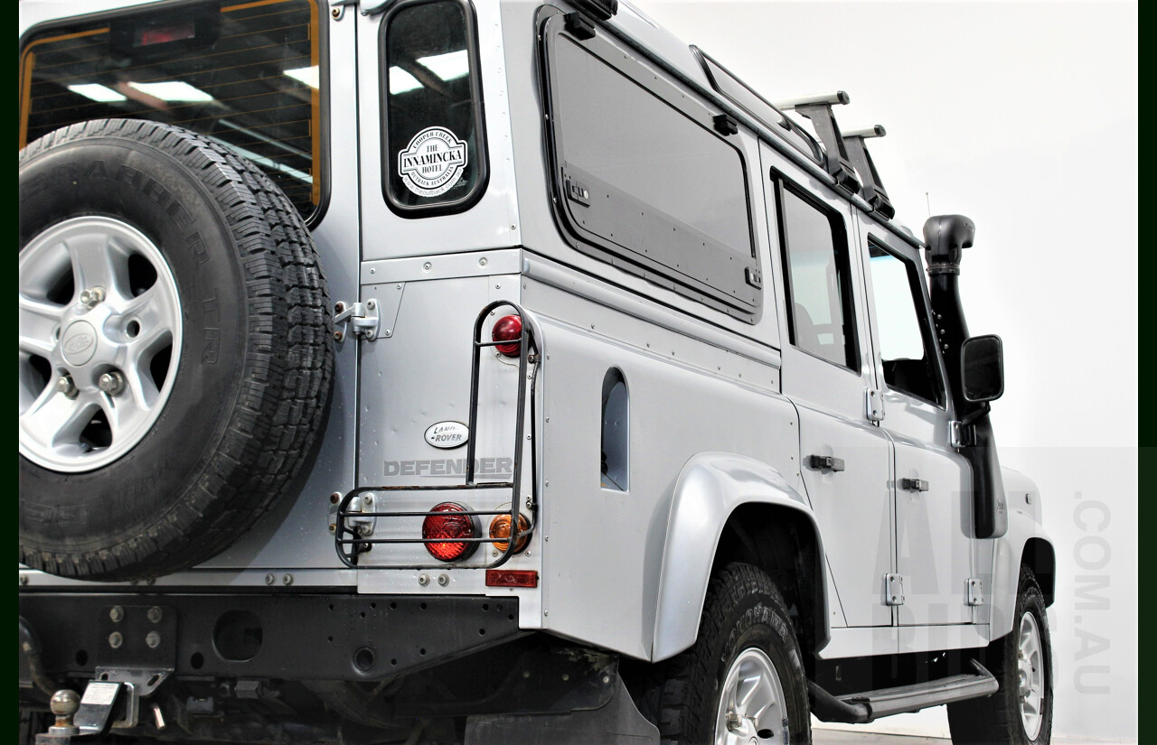 4/2009 Land Rover Defender 110 (4x4) MY09 4d Wagon Silver 2.4L Turbo Diesel