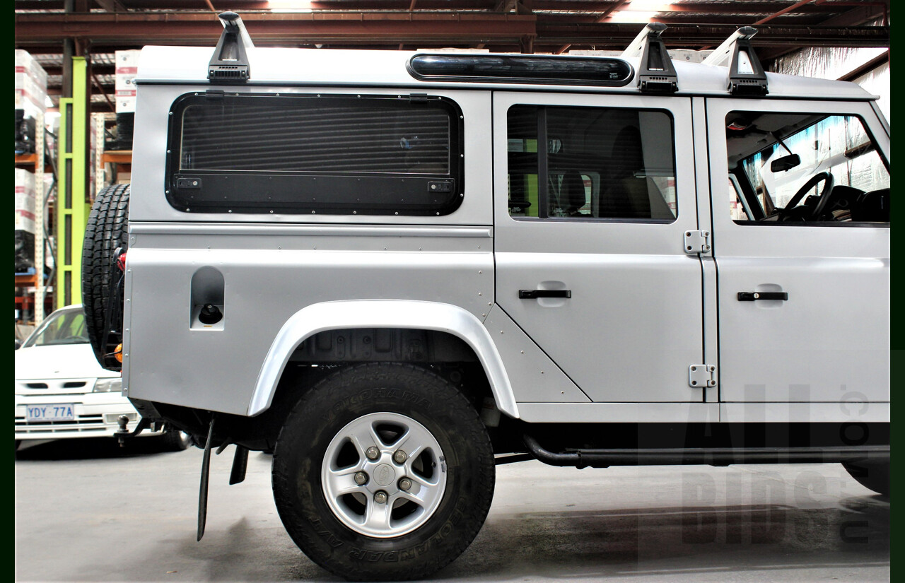 4/2009 Land Rover Defender 110 (4x4) MY09 4d Wagon Silver 2.4L Turbo Diesel