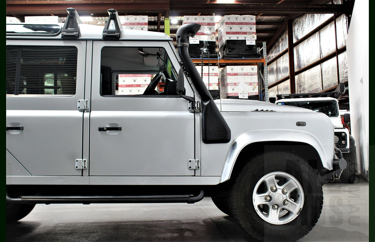 4/2009 Land Rover Defender 110 (4x4) MY09 4d Wagon Silver 2.4L Turbo Diesel