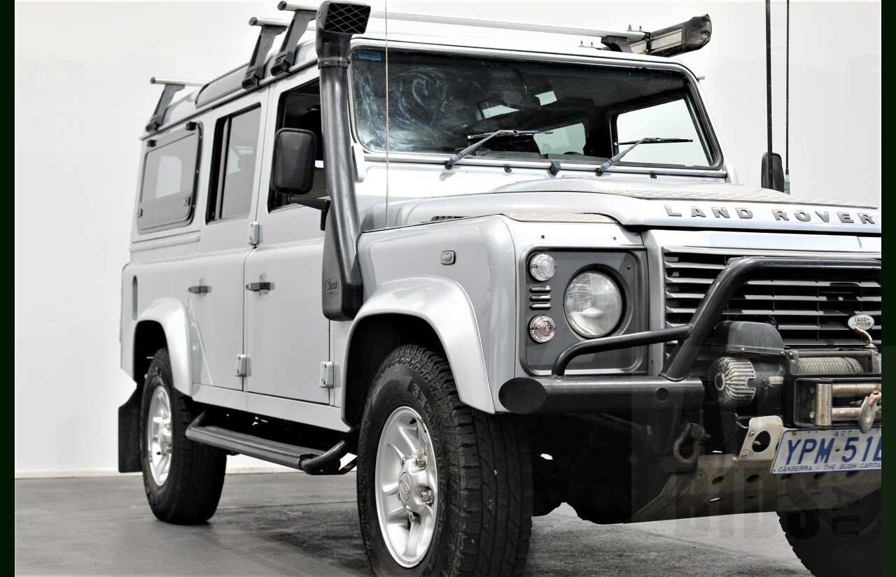 4/2009 Land Rover Defender 110 (4x4) MY09 4d Wagon Silver 2.4L Turbo Diesel