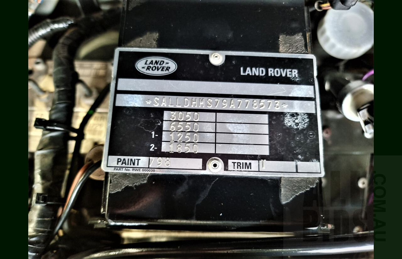 4/2009 Land Rover Defender 110 (4x4) MY09 4d Wagon Silver 2.4L Turbo Diesel