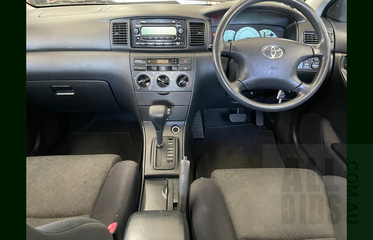 11/2006 Toyota Corolla Ascent ZZE122R 4d Wagon White 1.8L