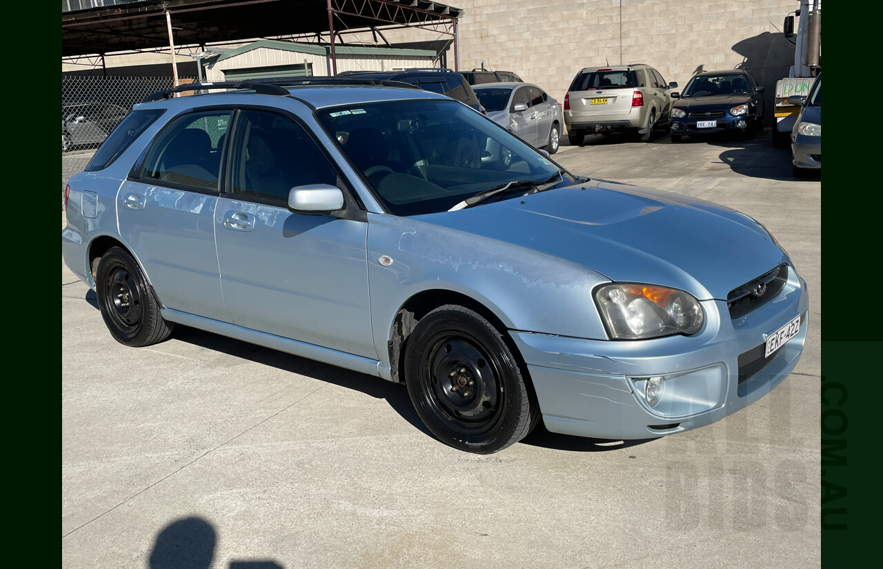 10/2004 Subaru Impreza GX (awd) MY04 4d Sedan Blue 2.0L