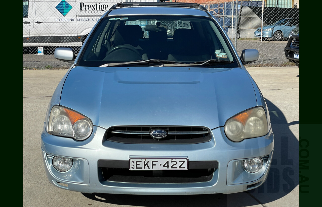 10/2004 Subaru Impreza GX (awd) MY04 4d Sedan Blue 2.0L