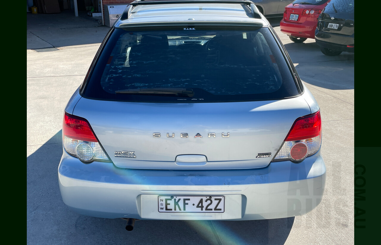10/2004 Subaru Impreza GX (awd) MY04 4d Sedan Blue 2.0L