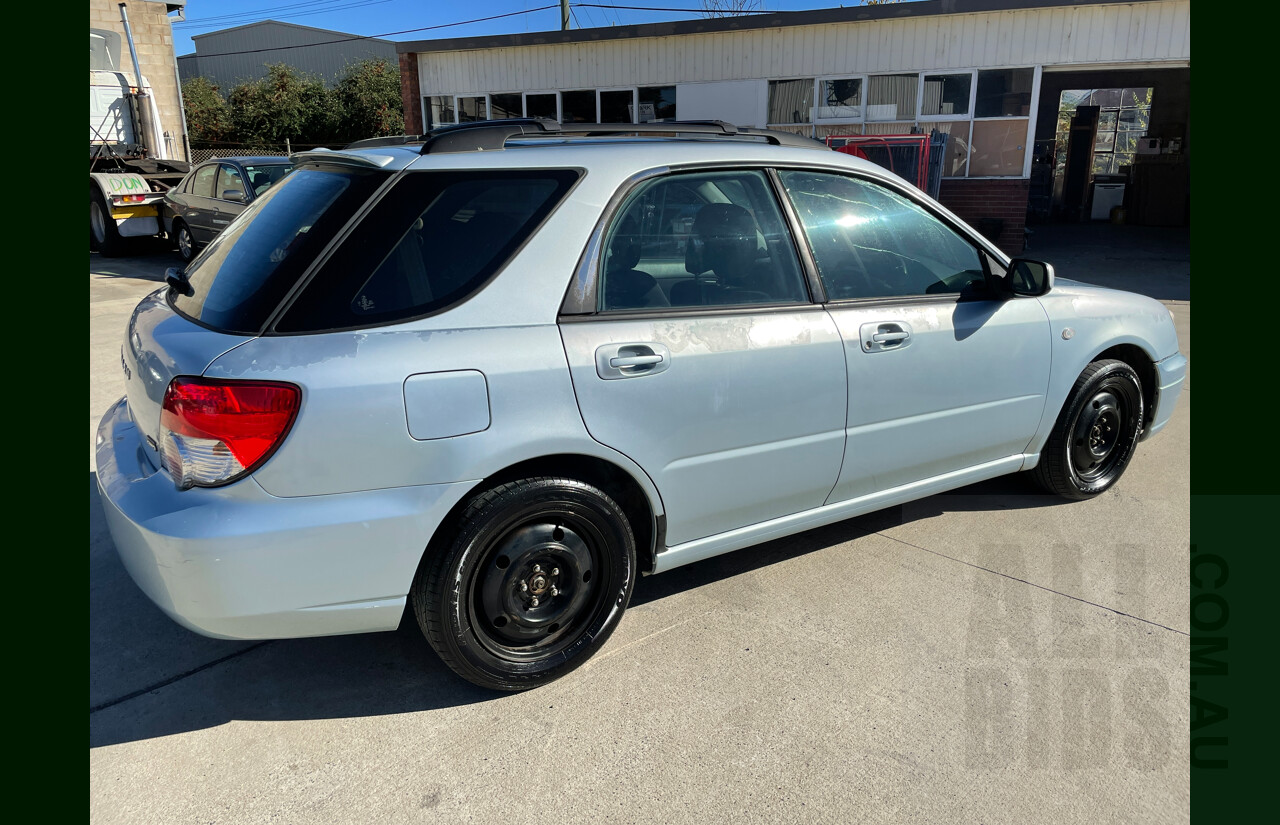 10/2004 Subaru Impreza GX (awd) MY04 4d Sedan Blue 2.0L