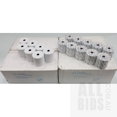 Classic Image 76mm Thermal and Lint Free Receipt Rolls - Lot of 100 - New