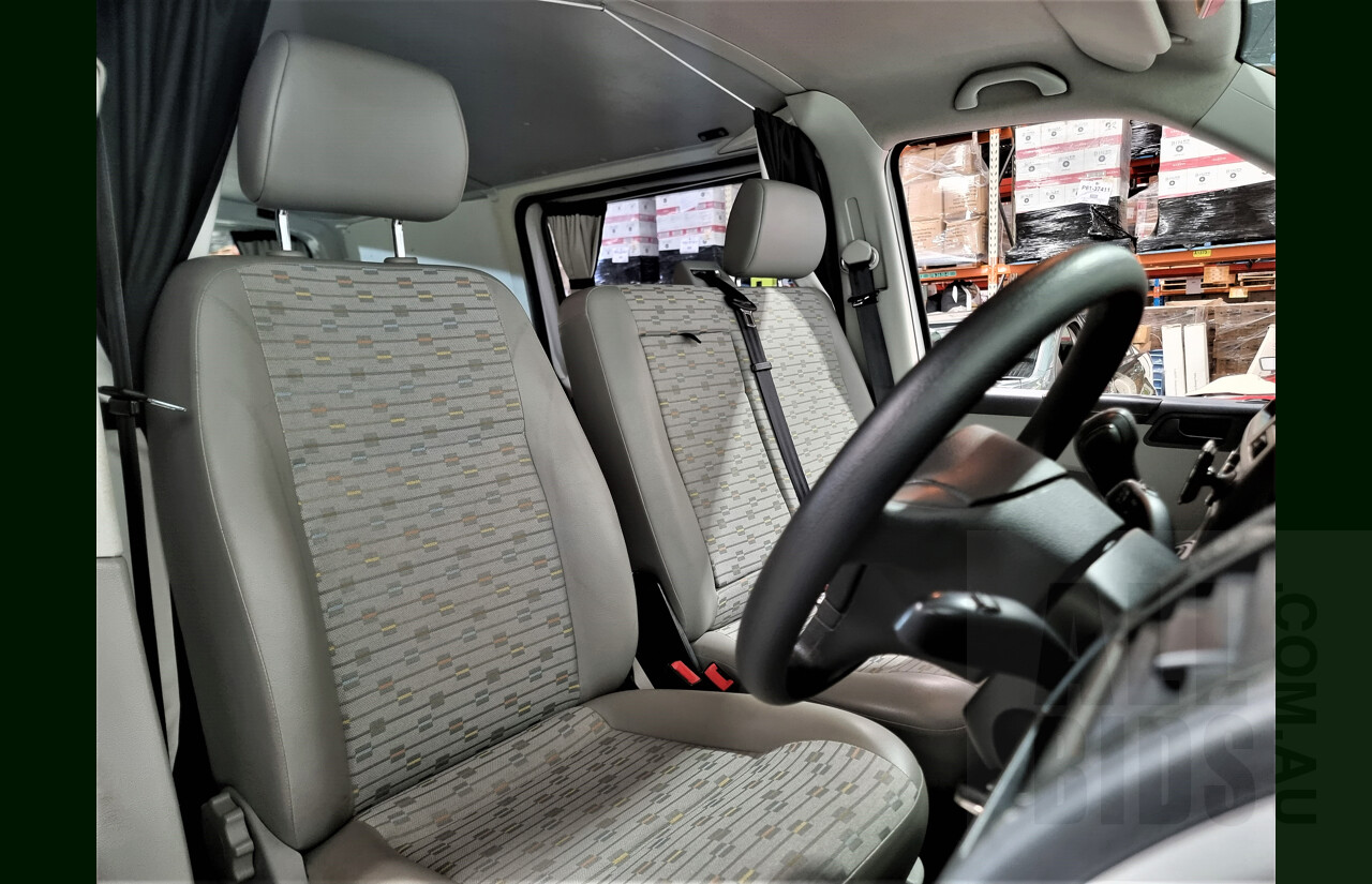 2/2012 Volkswagen Transporter TDI 400 SWB LOW T5 MY12 Van White 2.0L Turbo Diesel