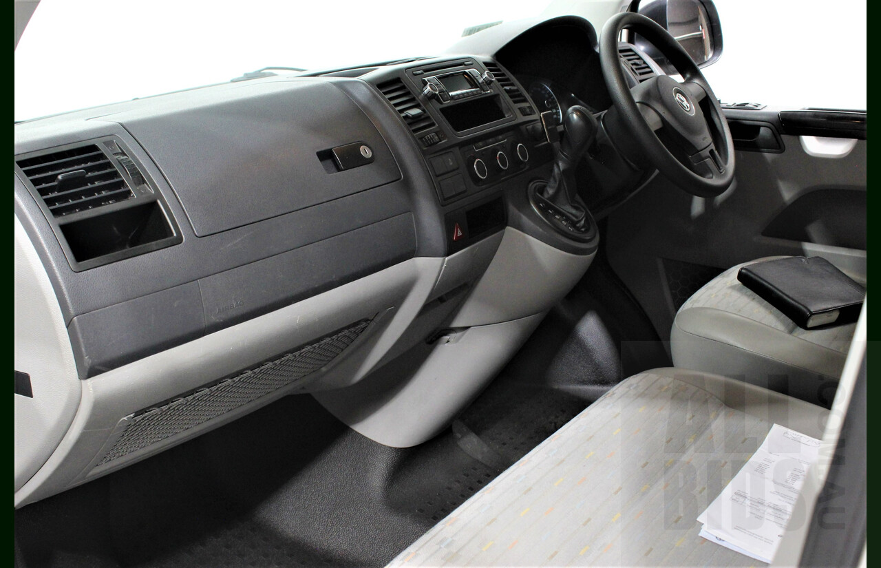 2/2012 Volkswagen Transporter TDI 400 SWB LOW T5 MY12 Van White 2.0L Turbo Diesel