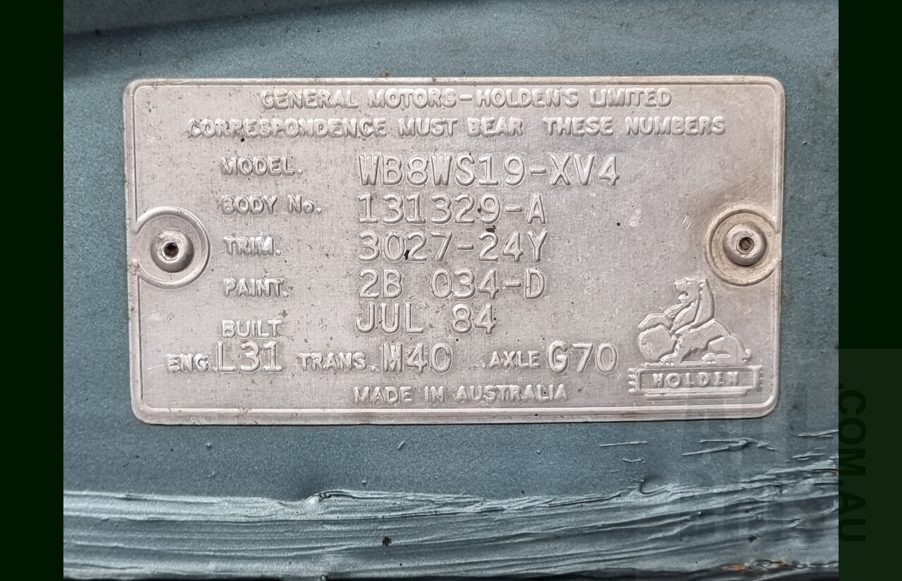 7/1984 Holden Statesman DeVille WB Series 2 4d Sedan Green 5.0L V8