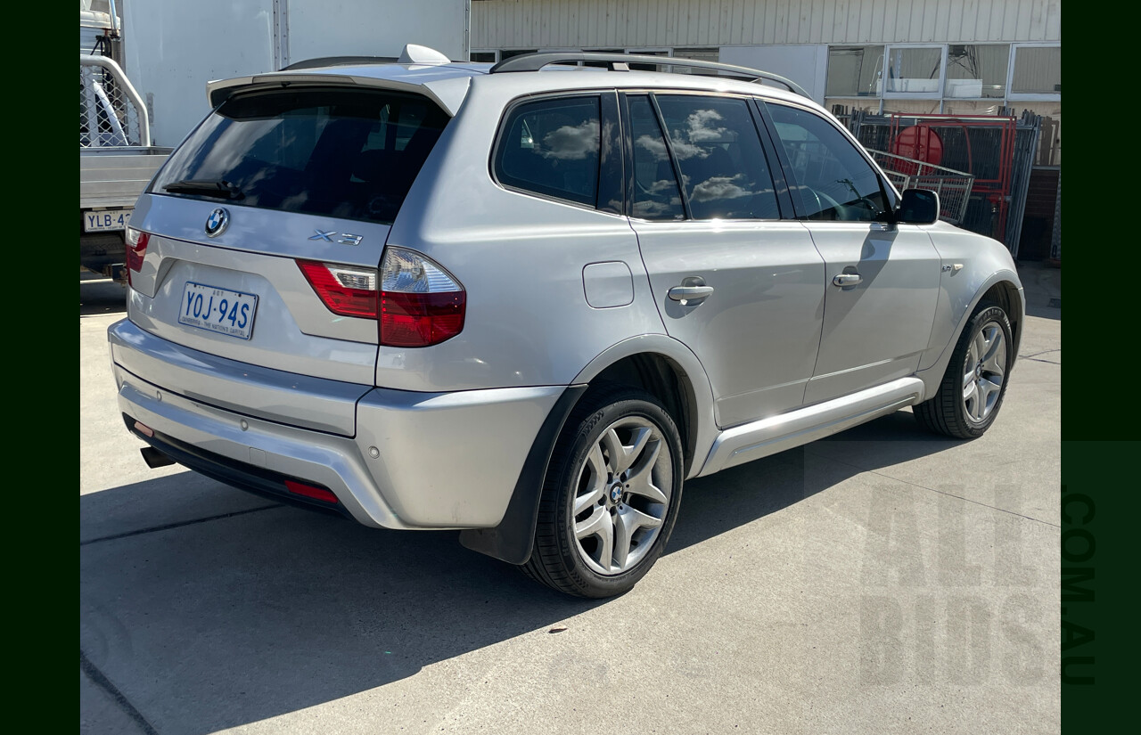 12/2008 Bmw X3 2.0d E83 MY07 4d Wagon Silver 2.0L