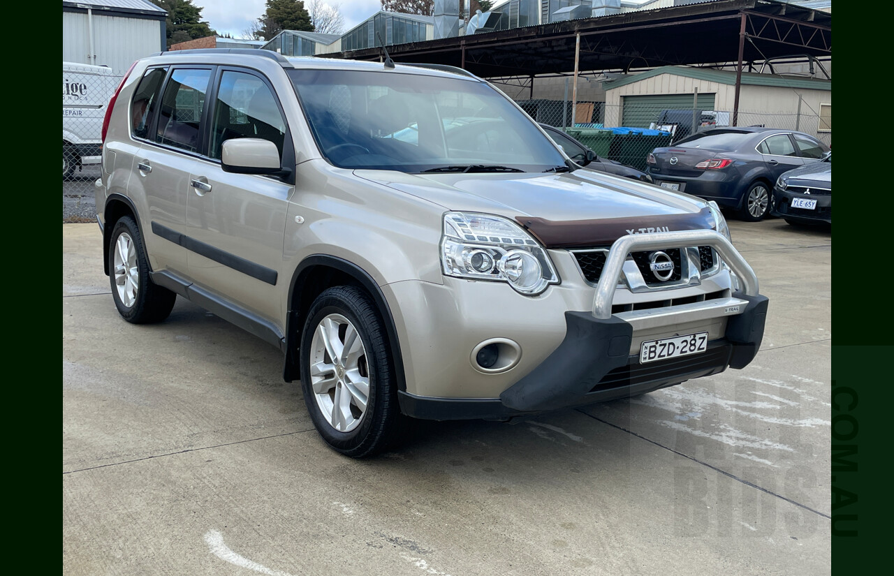 10/2011 Nissan X-Trail ST (4x4) T31 MY11 4d Wagon Gold 2.5L