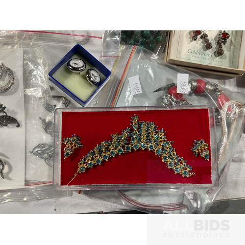 Large Collection of Costume Jewellery Some Still in Boxes, Including Earrings, Rings, Brooches and Necklaces and Brands Such as Pandora, David Jones and More