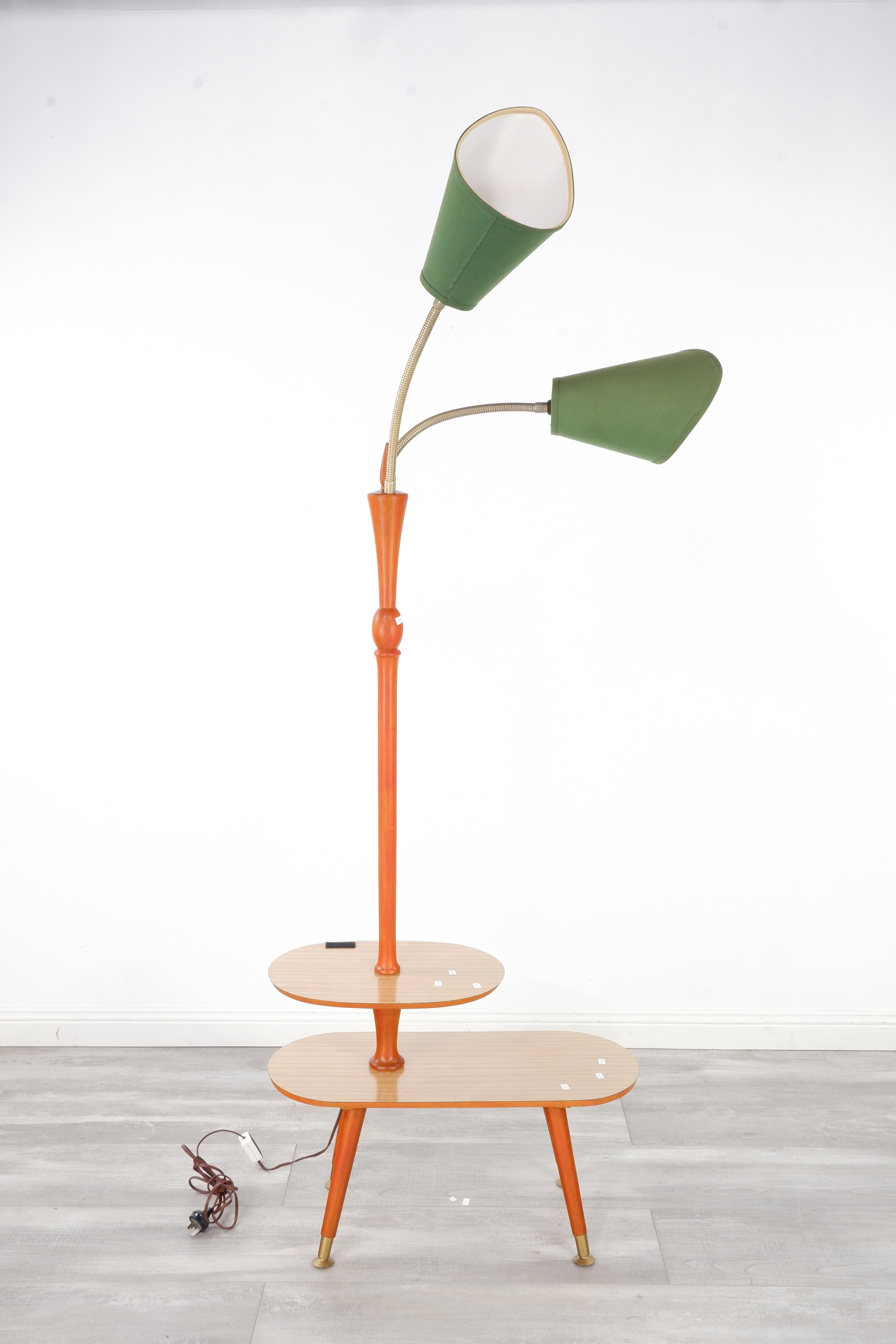Retro Twin Gooseneck Standard Lamp - Lot 1356199 | ALLBIDS