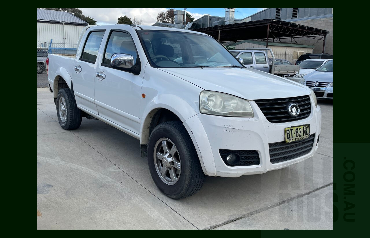 6/2012 Great Wall V200 (4x2) K2 Dual Cab Utility White 2.0L