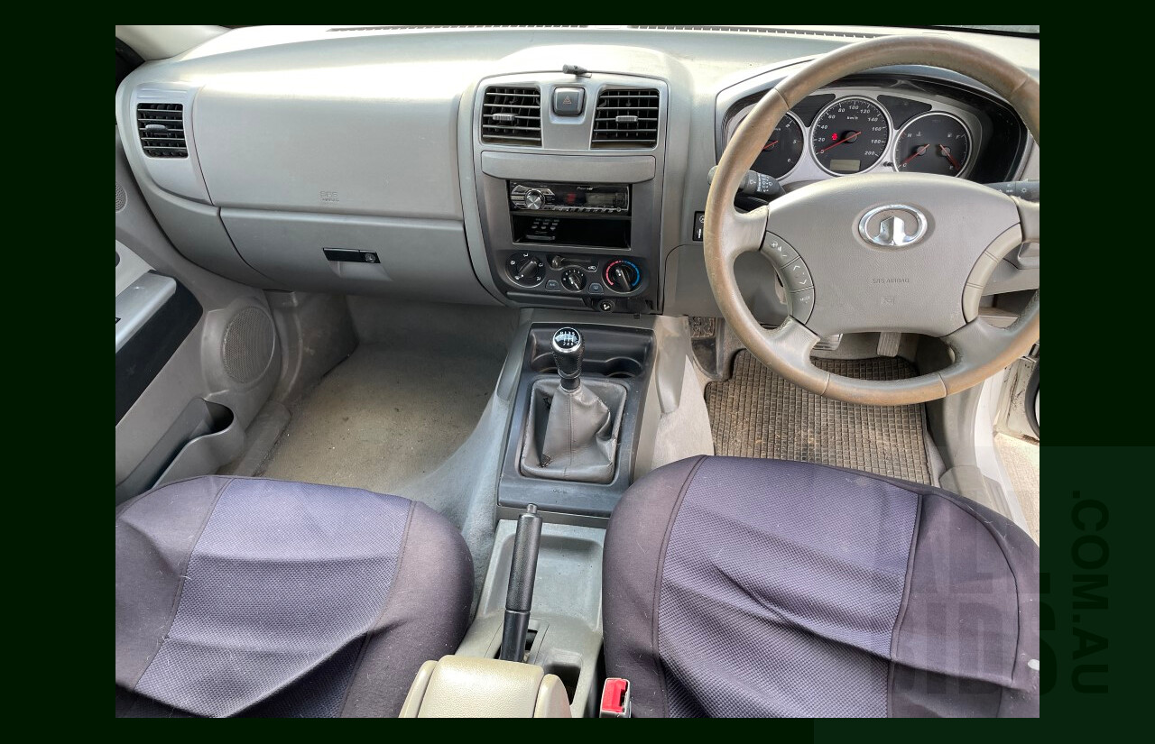 6/2012 Great Wall V200 (4x2) K2 Dual Cab Utility White 2.0L