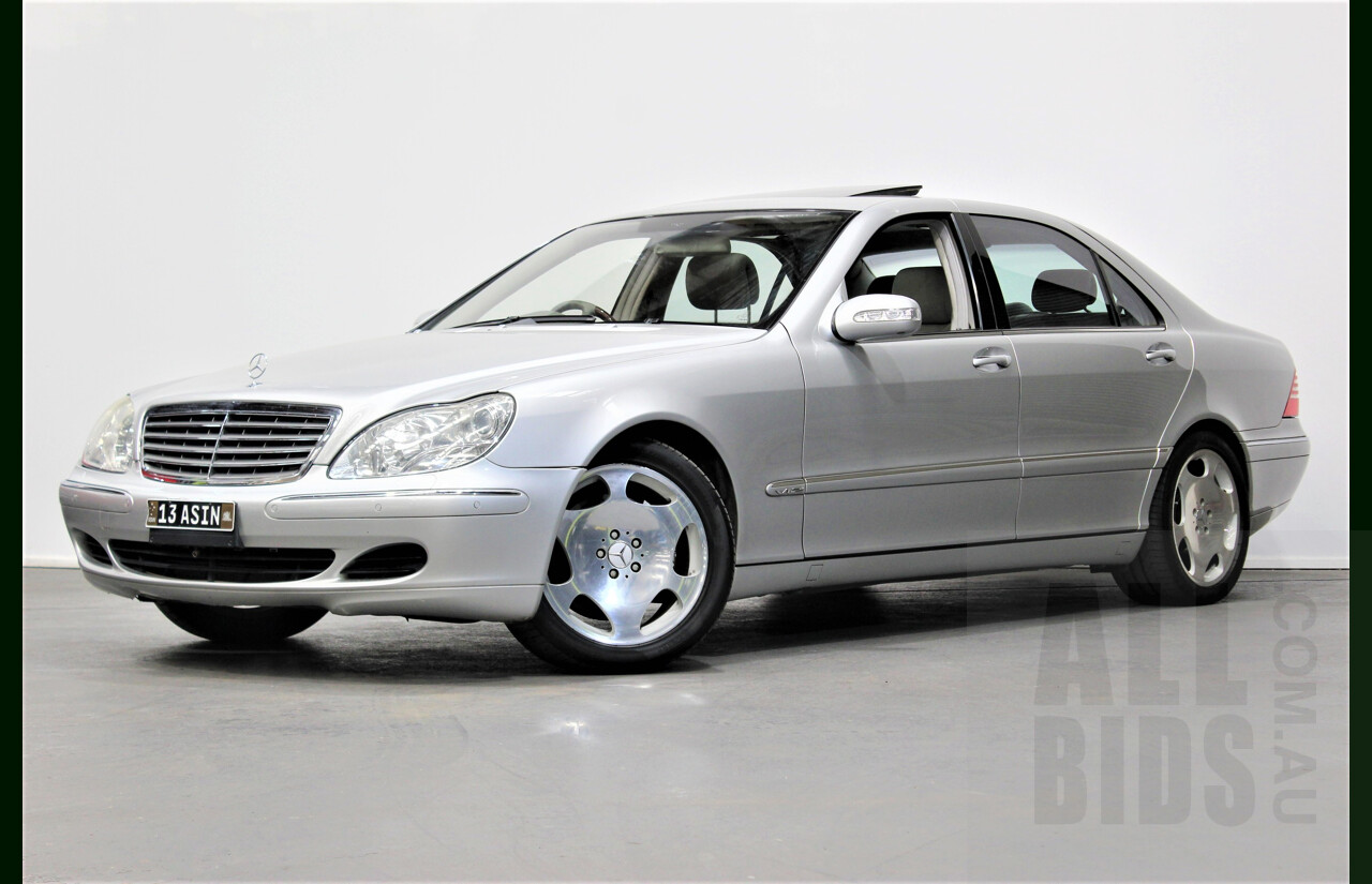 8/2005 Mercedes-Benz S600 L W220 4d Sedan Silver 5.5L Twin Turbo V12