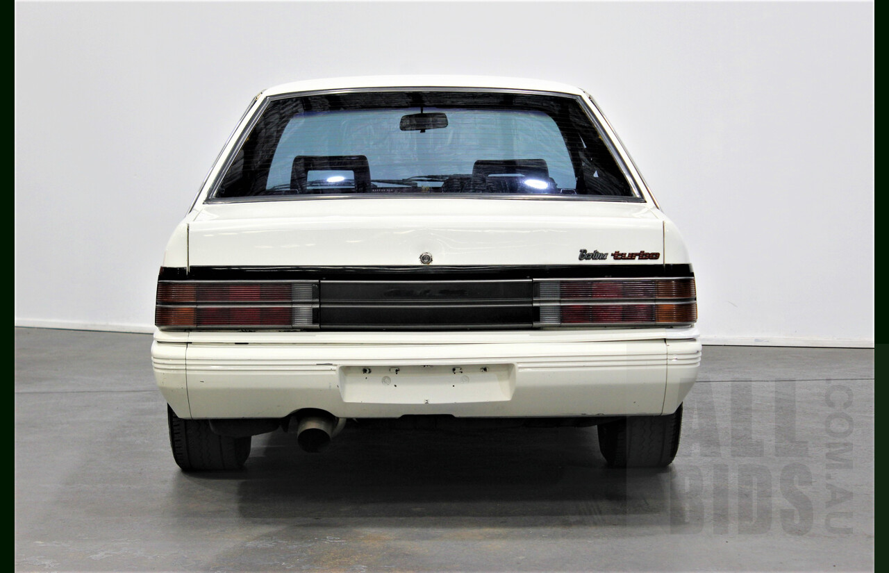 9/1986 Holden Berlina  VL 4d Sedan Alpine White 3.0L - 730hp Turbo