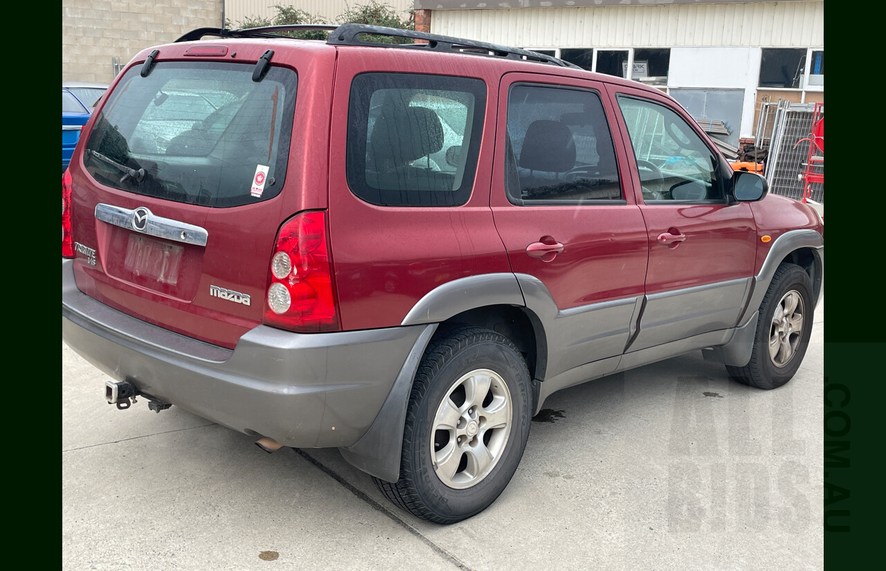 12/2005 Mazda Tribute Classic  4d Wagon Red 3.0L