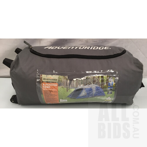 Adventuridge 8 Person Tent and 2 King Camp Chairs