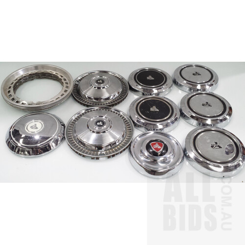 Selection of 15 x Holden Hub Caps and Dress Rims