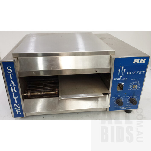 Birko 600 Slice Commercial Conveyor Toaster and Starline Buffet 88 Conveyor Toaster