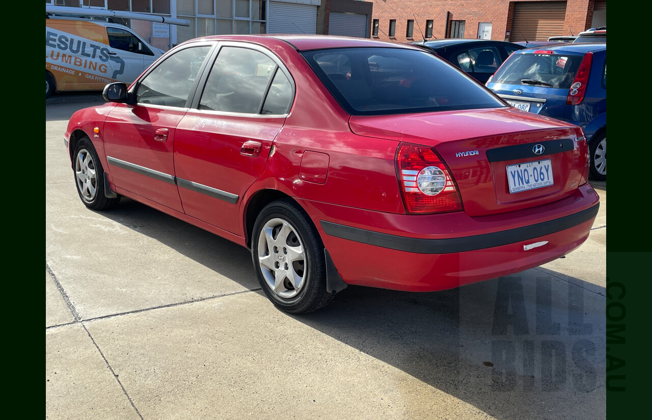12/2003 Hyundai Elantra 2.0 HVT XD 4d Sedan Red 2.0L
