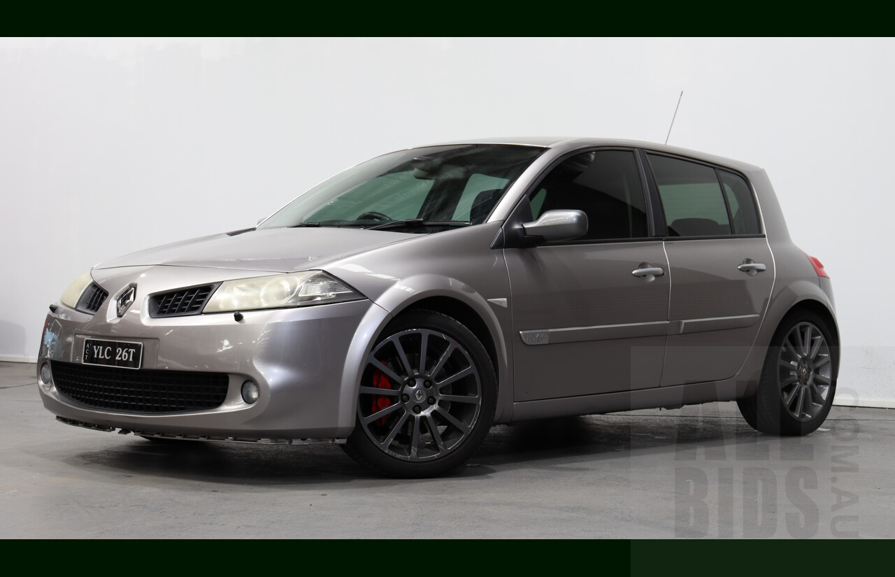 5/2009 Renault Megane Sport X84 MY06 UPGRADE 5d Hatchback Silver 2.0L