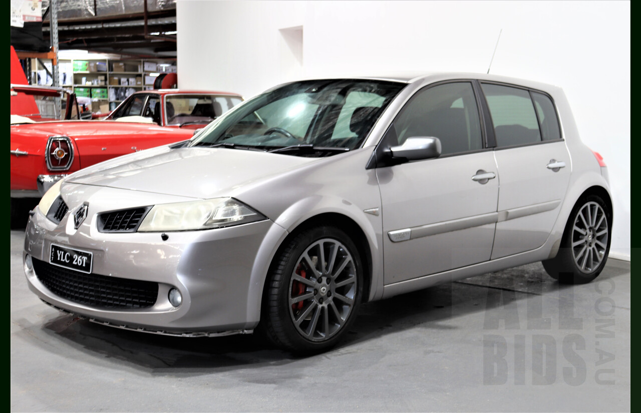 5/2009 Renault Megane Sport X84 MY06 UPGRADE 5d Hatchback Silver 2.0L