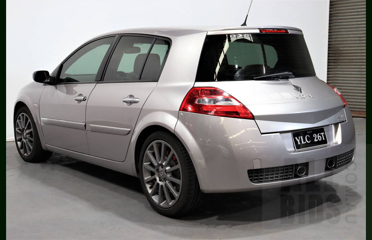5/2009 Renault Megane Sport X84 MY06 UPGRADE 5d Hatchback Silver 2.0L