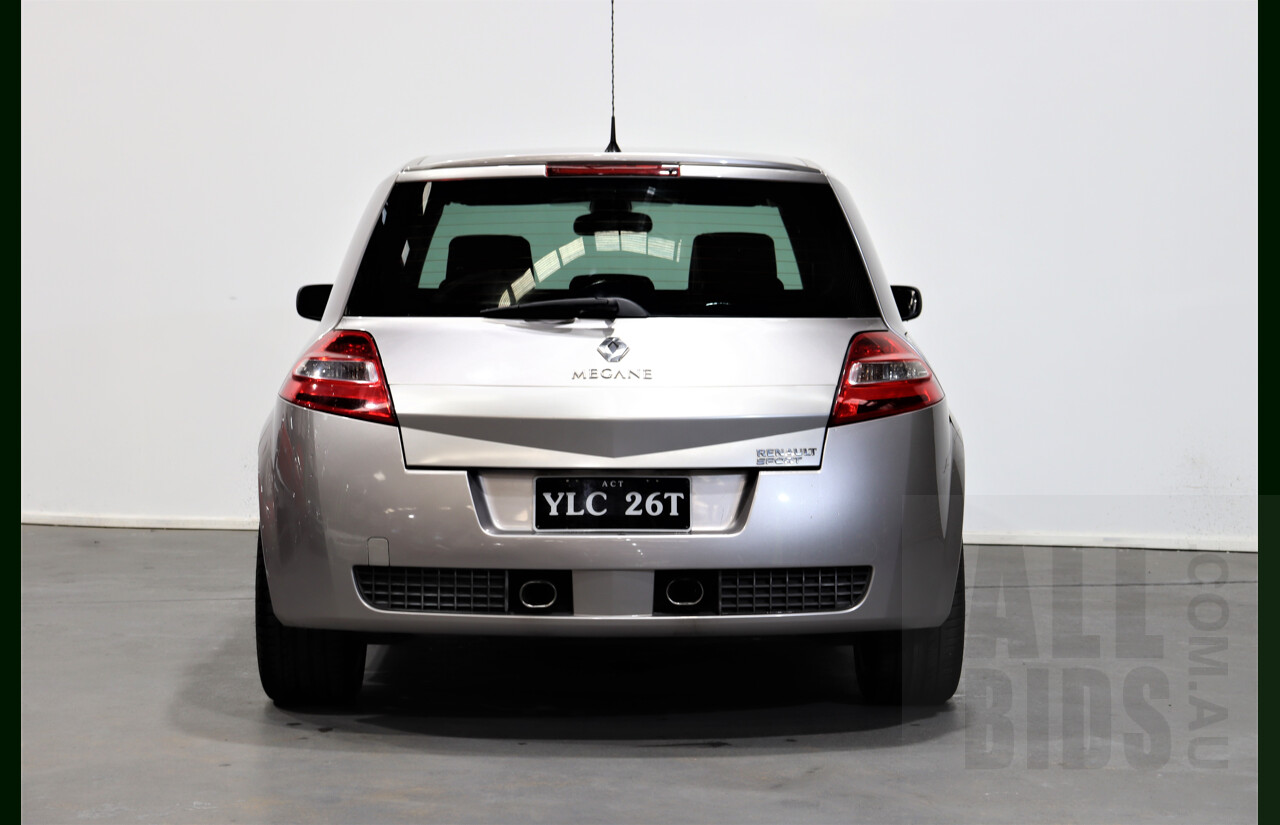 5/2009 Renault Megane Sport X84 MY06 UPGRADE 5d Hatchback Silver 2.0L