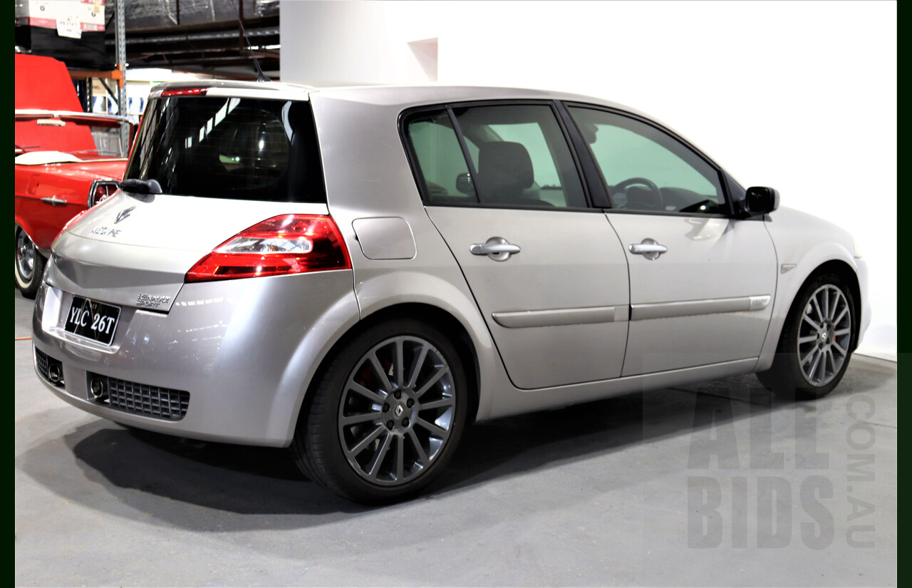 5/2009 Renault Megane Sport X84 MY06 UPGRADE 5d Hatchback Silver 2.0L