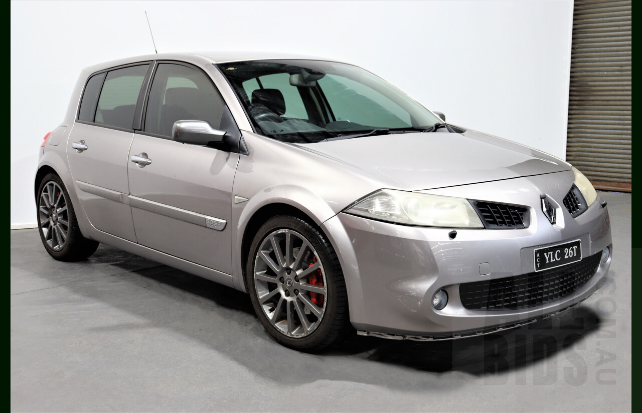 5/2009 Renault Megane Sport X84 MY06 UPGRADE 5d Hatchback Silver 2.0L