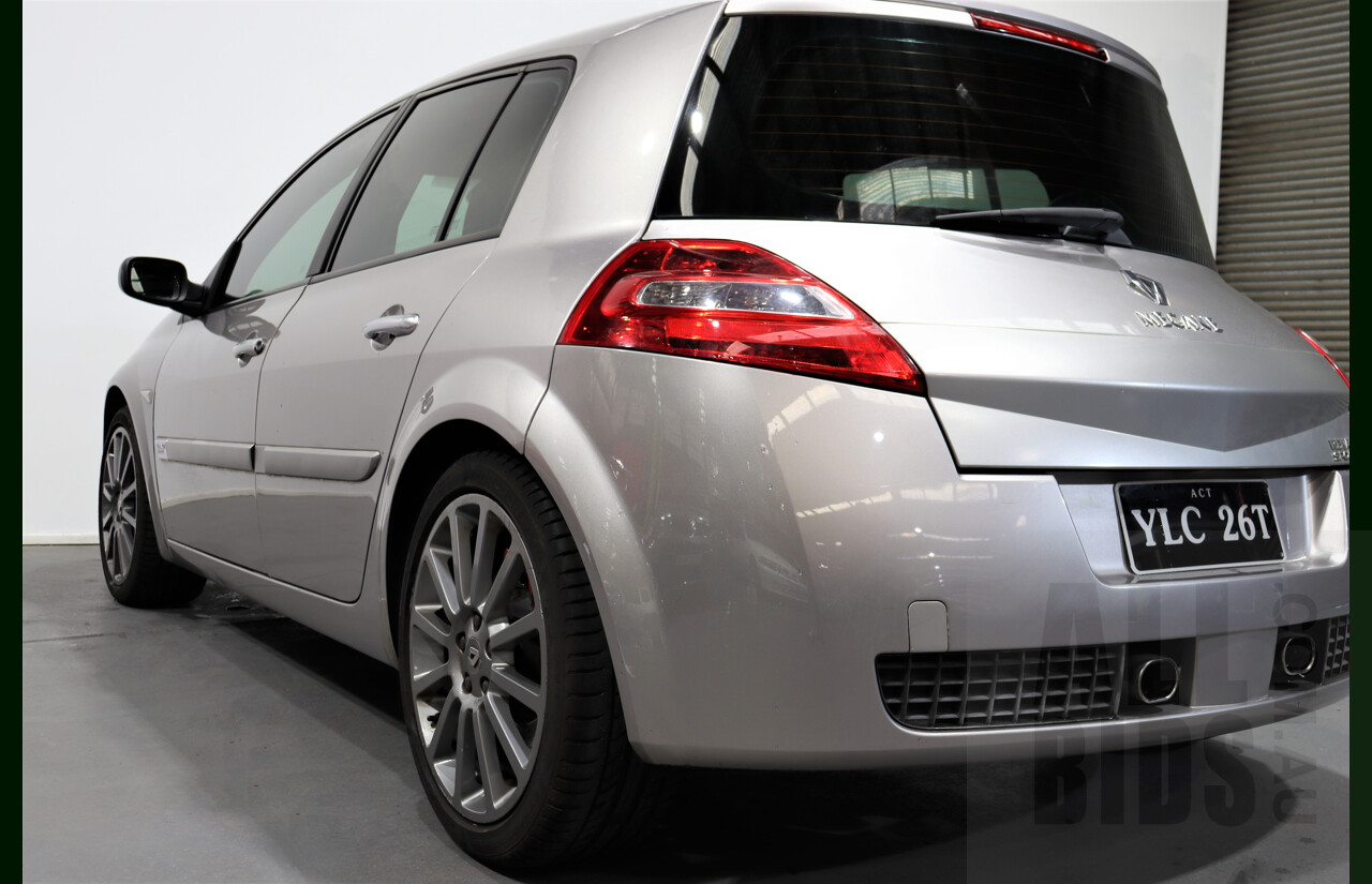 5/2009 Renault Megane Sport X84 MY06 UPGRADE 5d Hatchback Silver 2.0L
