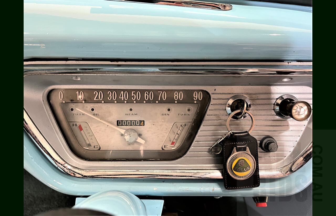 1959 Ford Anglia 105E 2d Sedan Light Blue and Cream 1.5L