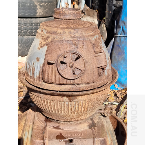 Vintage Masport 'Yukon' Woodburning Pot Belly Stove