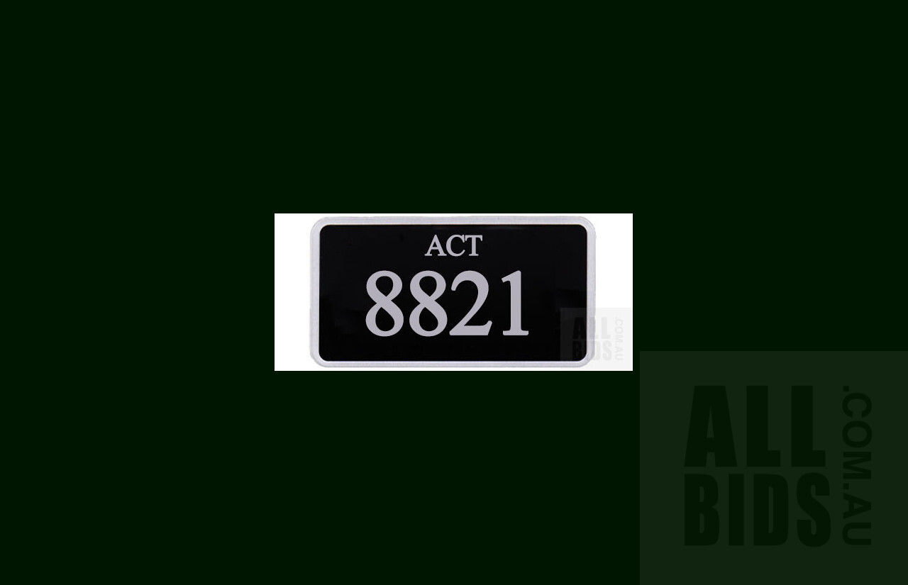 ACT 4-Digit Number Plate - 8821