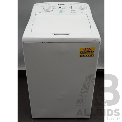 Simpson EZI Sensor 6.0Kg Washing Machine SWT605SA