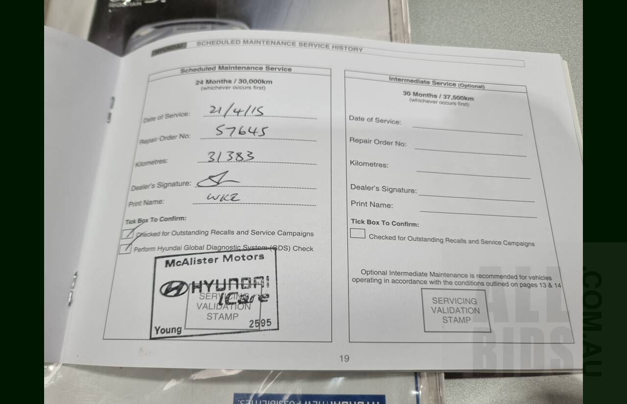 4/2013 Hyundai i40 Active VF 2 4d Sedan Silver 2.0L