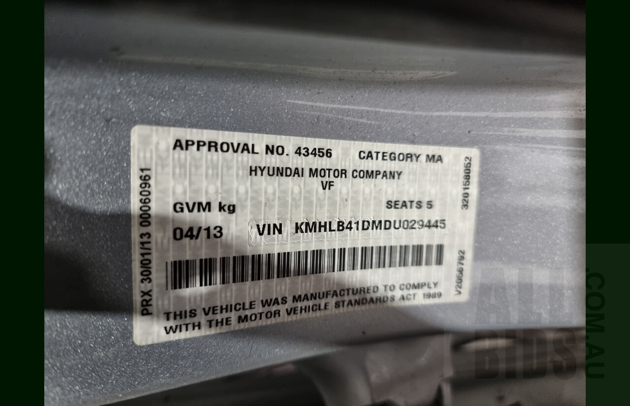 4/2013 Hyundai i40 Active VF 2 4d Sedan Silver 2.0L