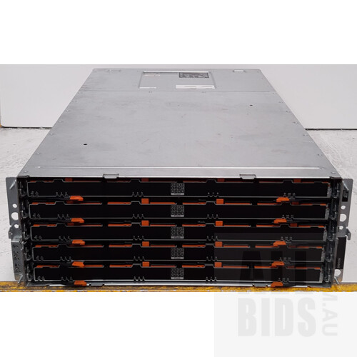 Dell (E08J) 60-Bay 3RU (400GB SSD / 55.2TB HDD Installed) Hard Drive Array