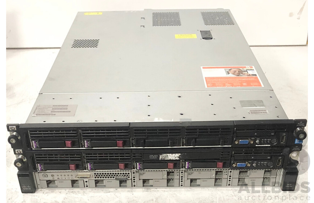 Assorted HP & Cisco Servers