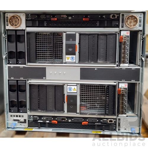 *  IBM (8852 HC1) Blade Server Chassis W/ 32 Total Cores & 2 X IBM (7875-AC1) Dual E5-2670 CPU Blade Servers