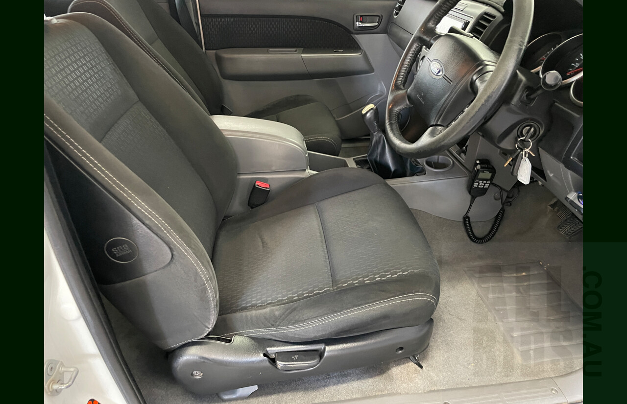 6/2010 Ford Ranger XLT (4x4) PK Dual Cab P/Up White 3.0L