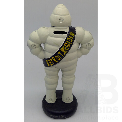 Michelin Man Cast Iron Replica Money Box
